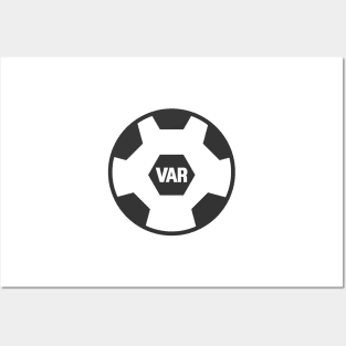 VAR sticker, video assistant referee, sticker Posters and Art